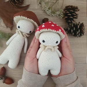 Finn and Phill the mushrooms critter stitch crochet pattern / amigurumi image 6