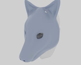 The Boy & The Wolf Manga Mask - STL Mask File - 3D Printing file for Wolf Mask - Cosplay Accessories - Prop - 3D Print