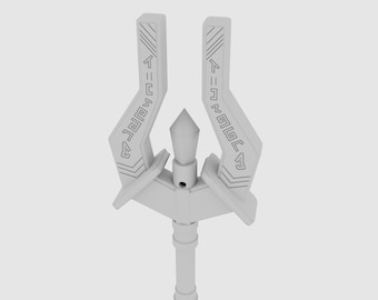 The Descent DLC - Cosplay Isana’s Song Staff - Lyrium-Infused Staff - 3D Printing Files - Design for Led Attaching - STL/OBJ Files Download