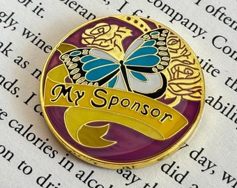 AA Sponsor Coin | Triple Plated Token | Sponsor Gift | AA recovery | 12 steps | Gratitude | Motivation | Thank you gift | Milestones