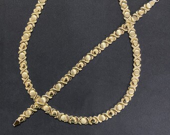 Xoxo 14k 2024 gold necklace