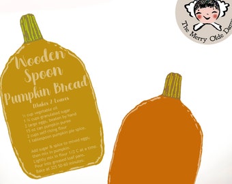 Kürbisgewürz-Rezepte und mehr zum Verschenken auf Biggie PUNKINS – 4 Blatt Set zum Ausdrucken für Halloween und Herbst, sofortiger Download, einfaches Drucken und Ausschneiden