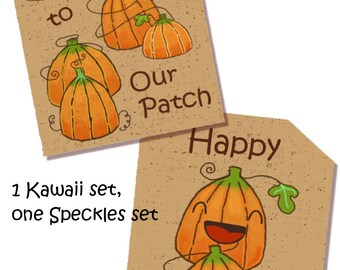 2026 Mallo Punkins, Prim and KAWAII styles. Tags/Bunting/Gifts, Instant Download Easy to Print n Cut +Bonus Tag Set Too. Hand Drawn
