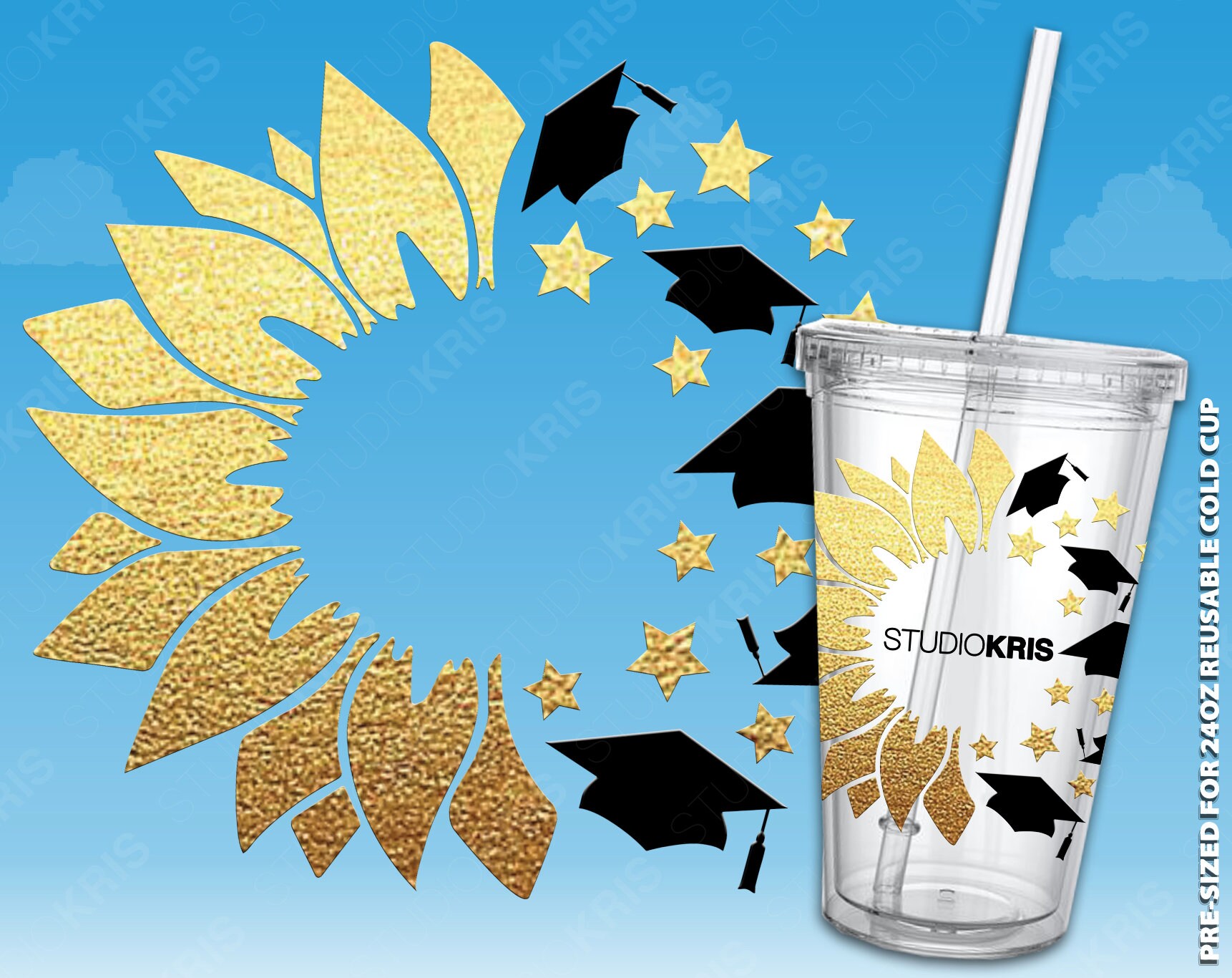 Free Free 135 Sunflower Full Wrap Svg SVG PNG EPS DXF File