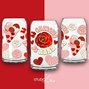 El Cafecito de Mama Cafecito y Chisme Día de la Madre SVG para UV DTF 16oz Can Glass Wrap / Descarga digital