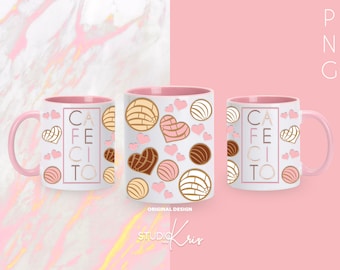 Cafecito 12oz Mug Sublimation Design | PNG | Digital Download