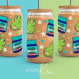 Sana Sana Colita de Rana Dia das Mães SVG para lata de 16oz Vidro Envoltório Dia das Mães Mexicano | Download Digital