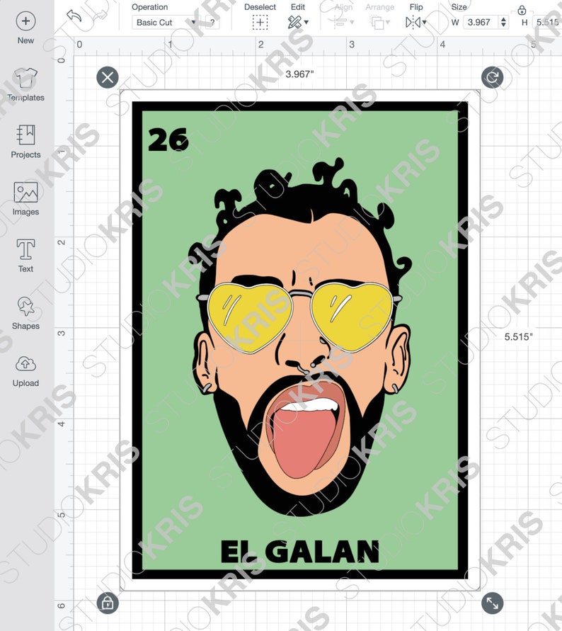 Download Craft Supplies Tools Bad Bunny Loteria Svg Cut File Easy To Layer Embellishments
