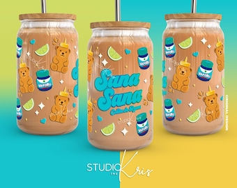 Sana Sana Colita de Rana Mexican Mother's Day SVG for 16oz Can Glass Wrap Dia de las Madres | Digital Download