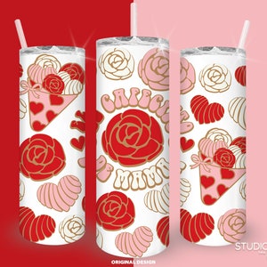 El Cafecito de Mama Dia das Mães 20 onças + 30 onças Modelo reto de design de sublimação skinny tumbler | PNG | Download digital