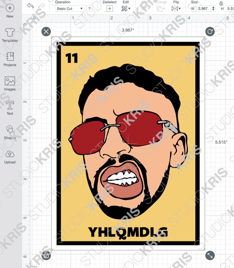Download Scrapbooking Embellishments Easy To Layer Bad Bunny Loteria Svg Cut File