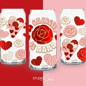 El Cafecito de Mama Cafecito y Chisme Dzień Matki SVG dla UV DTF 20 uncji Can Glass Wrap | Pobieranie cyfrowe