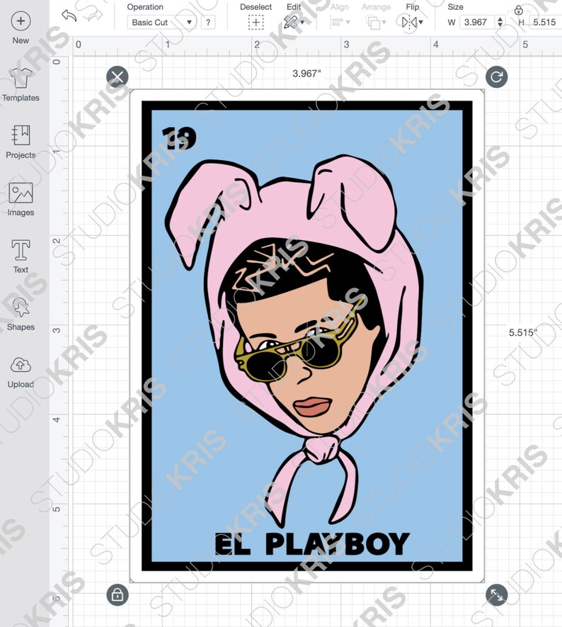 Download Craft Supplies Tools Bad Bunny Loteria Svg Cut File Easy To Layer Embellishments