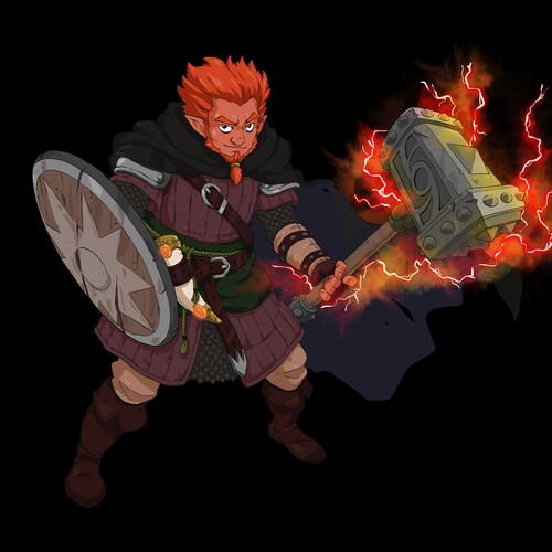 RPG Custom Character Portrait, Custom shops Game Character Design