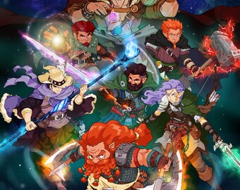 Custom RPG Character Portrait, DnD Art (Digital File)
