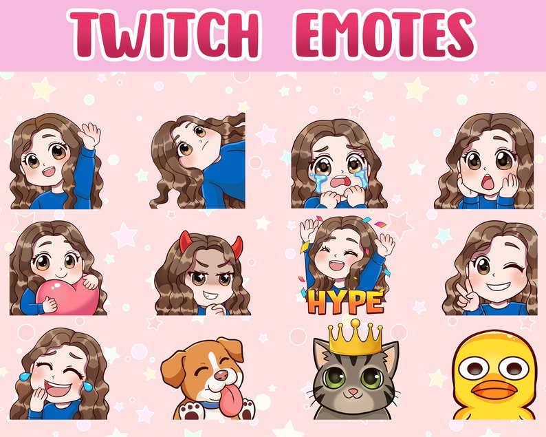 Custom Twitch Emotes Gaming Emotes Drawing Custom Emotes - Etsy