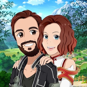Custom Anime Portrait, Anime Family Portrait, Personalized Anime Illustration, Anime Art
