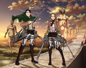 Custom Anime Portrait: Family & Couple Drawing from Photo (Digital File)