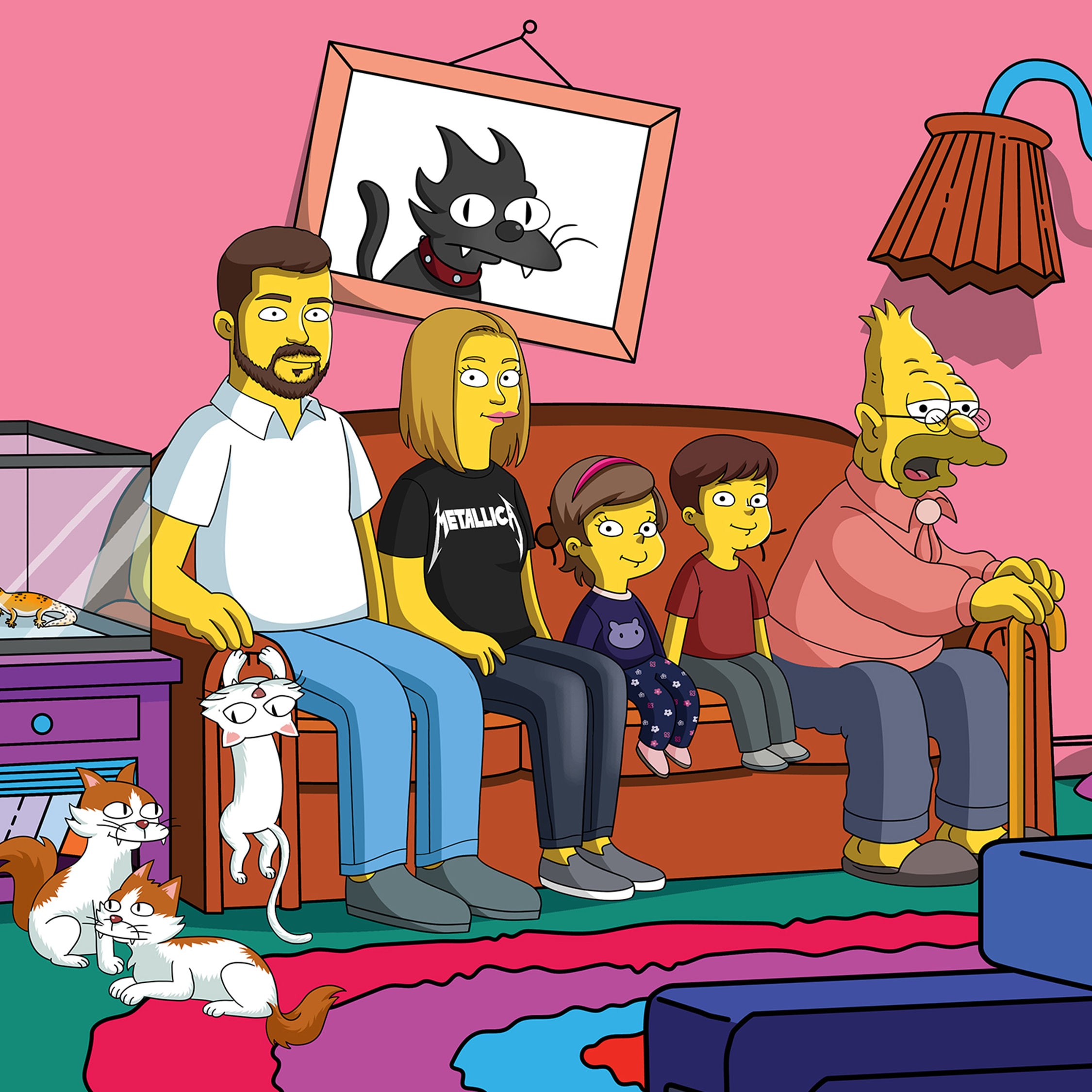 Portrait Personnalisé Style Simpsons - Envoie Tes Photos, Reçois En Papier Ou Numérique