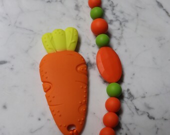 carrot baby teether