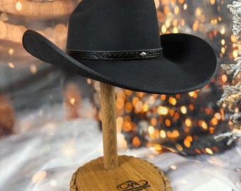 Handcrafted Rustic Cowboy Hat Holder - Western look - Solid Pine