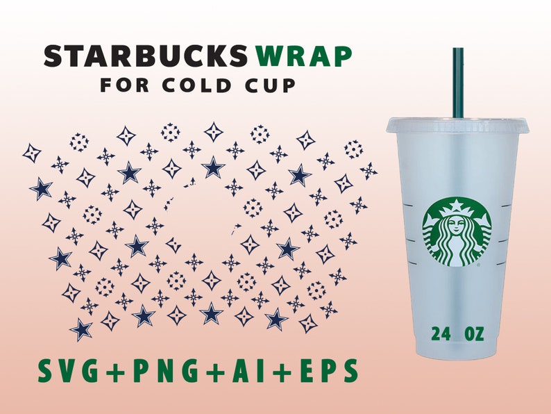 Download Dallas Cowboys Starbucks Cold Cup SVG Full Wrap for ...