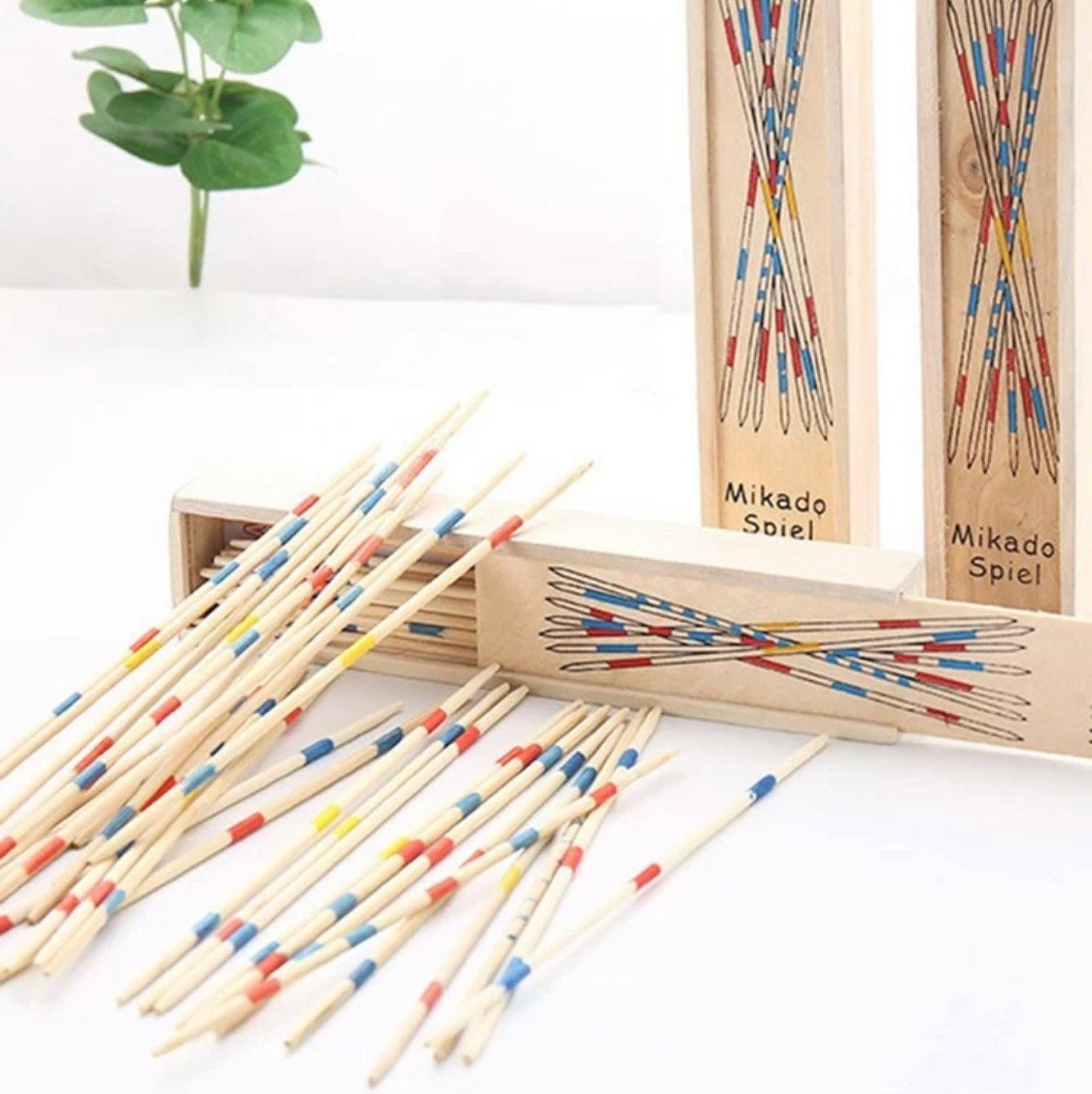 Traditional Wooden Game Pick Up Sticks The Game Of Skill Etsy