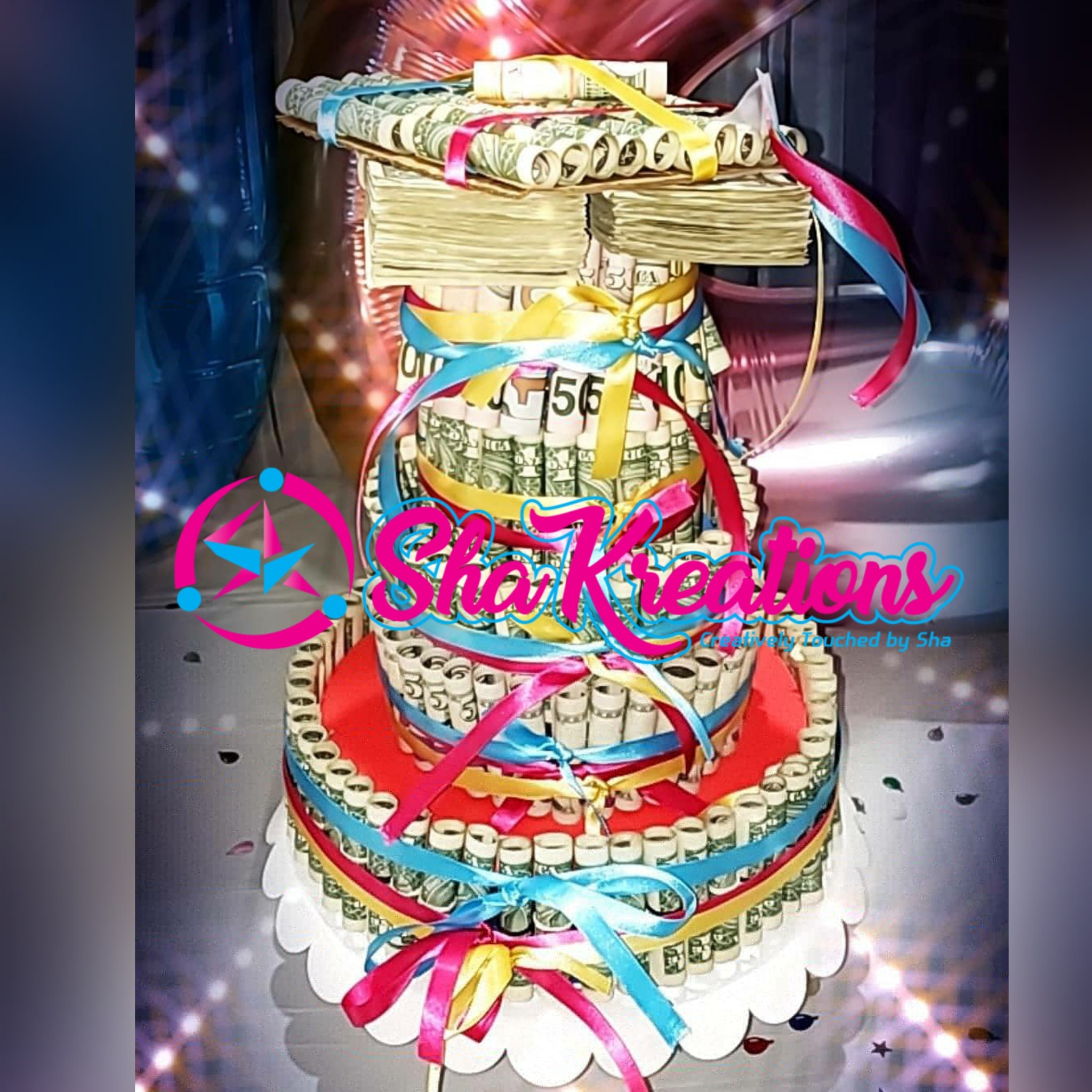 Pastel de dinero / pasteles de dinero personalizado / dinero / Etsy