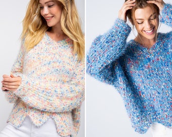 ladies multi coloured jumpers