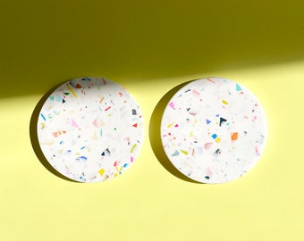 Terrazzo Coasters in "Confetti" (Set of 2)