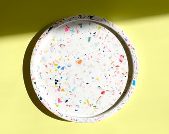 Terrazzo Round Catch-All Tray in "Confetti"