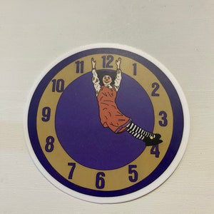 The Big Comfy Couch Clock Stretch Sticker