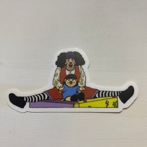 The Big Comfy Couch “Clown Split” Sticker