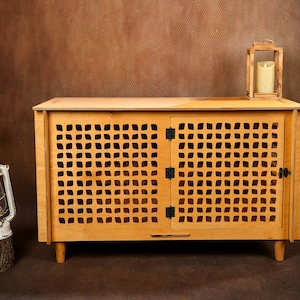 Natural Mid century Best Modern Dog Crate, Wooden Dog Crate, Dog Crate Furniture, Pet Furniture, Dog House, Indoor Dog Crate, Cat House