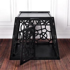 Modern Wooden Dog Crate: Customizable Pet House