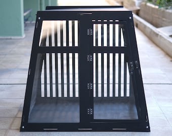 Modern Wood Dog Crate: Customizable Pet House