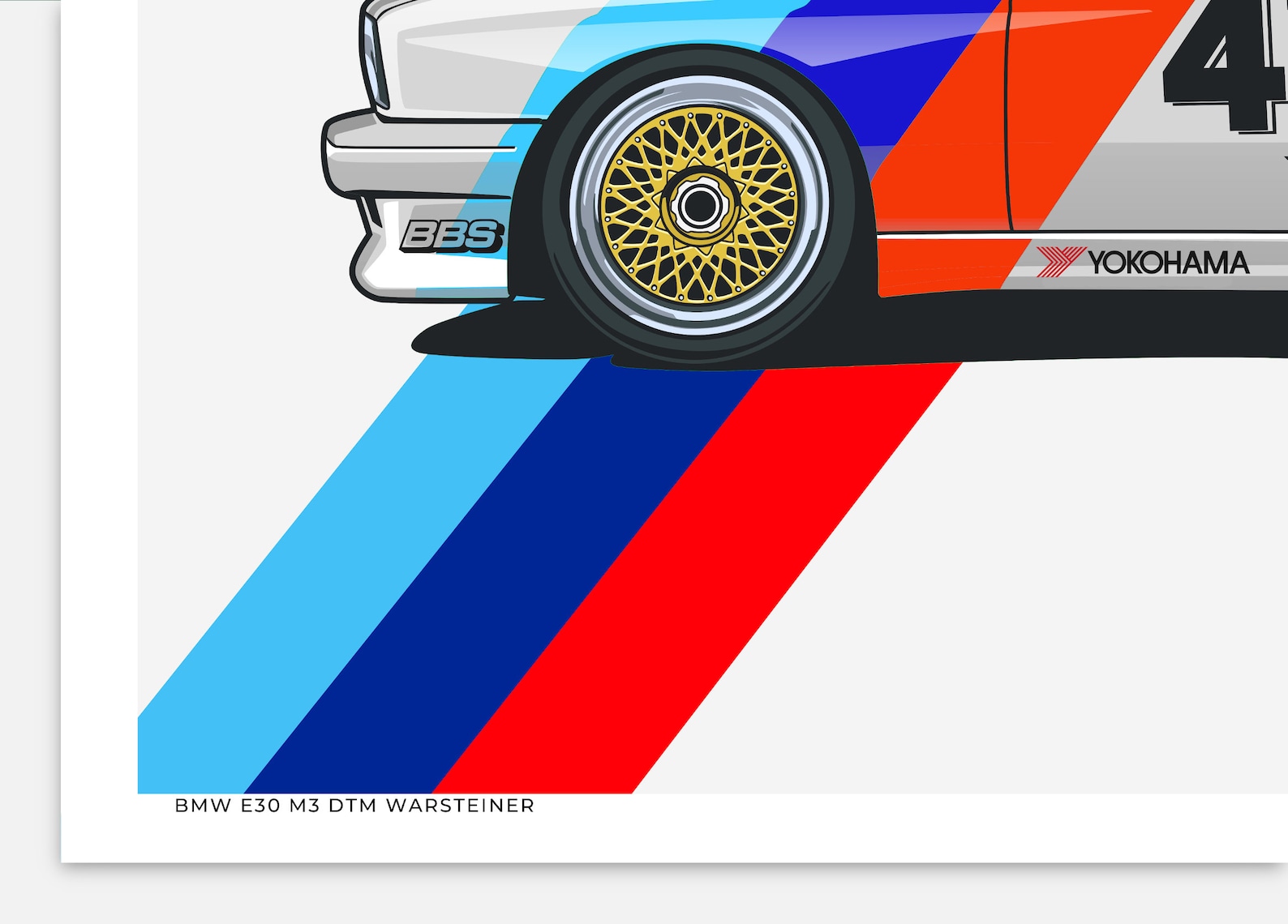 LIMITED: BMW E30 M3 DTM poster classic bmw poster for | Etsy