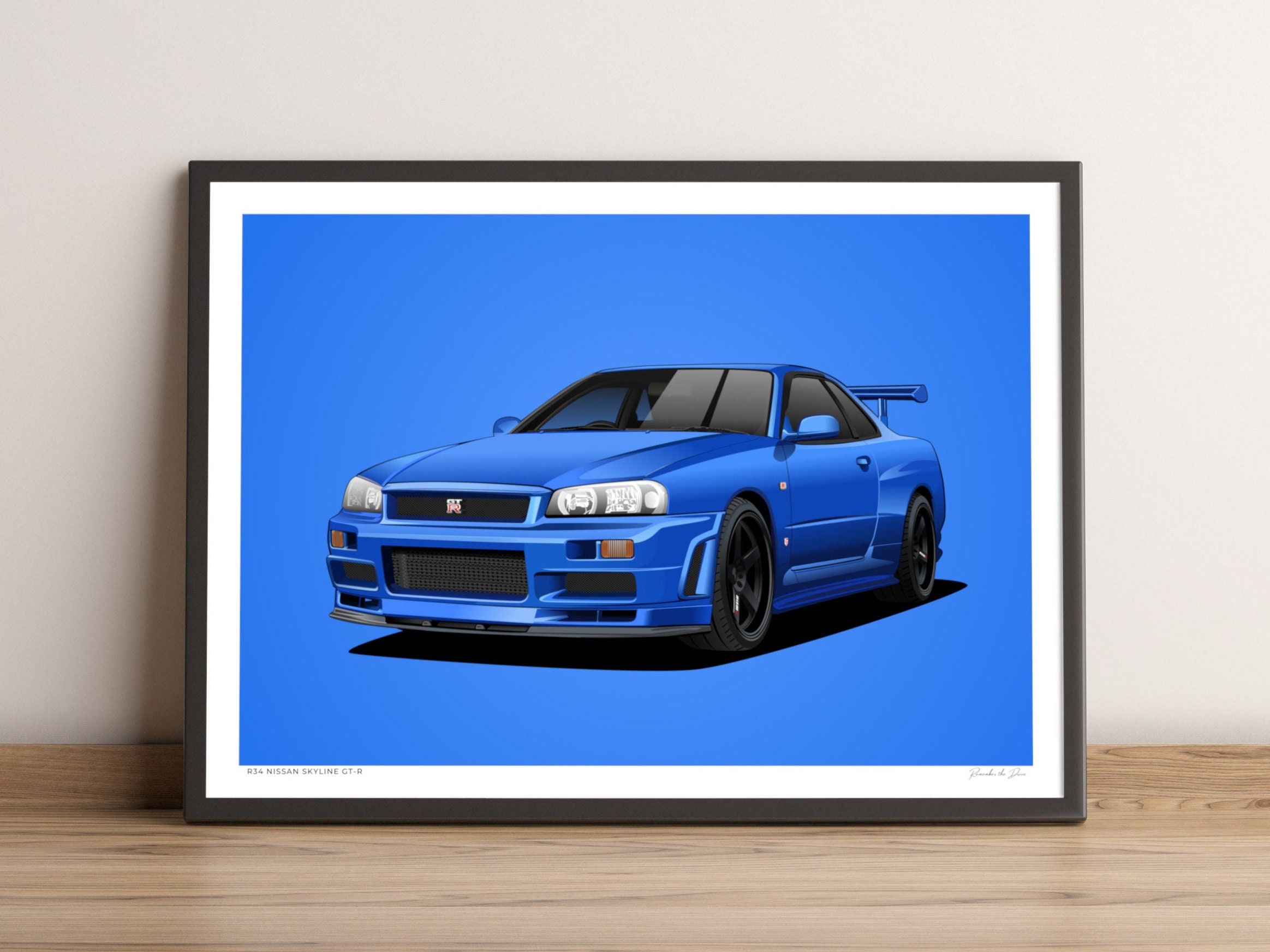 R34 Nissan Skyline GTR Poster: LIMITED R34 Skyline Poster for Etsy