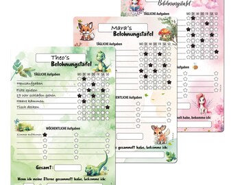 Magische Lernfreude: TOBJA Kinder-Belohnungstafel – Spielerisch Ziele Erreichen