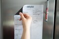 Magnetic menu planner wipeable incl. pen