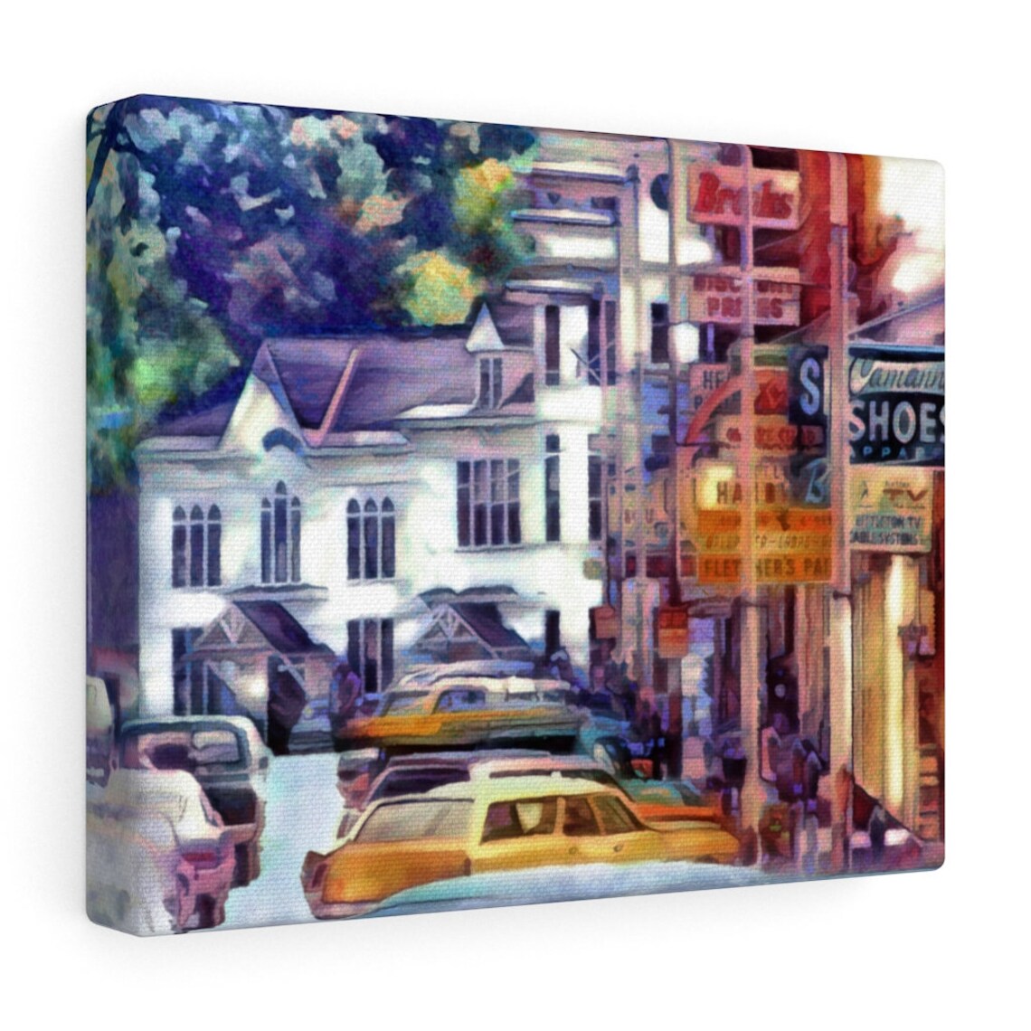 Wall Art Littleton New Hampshire Main Street 8 X 10 Etsy