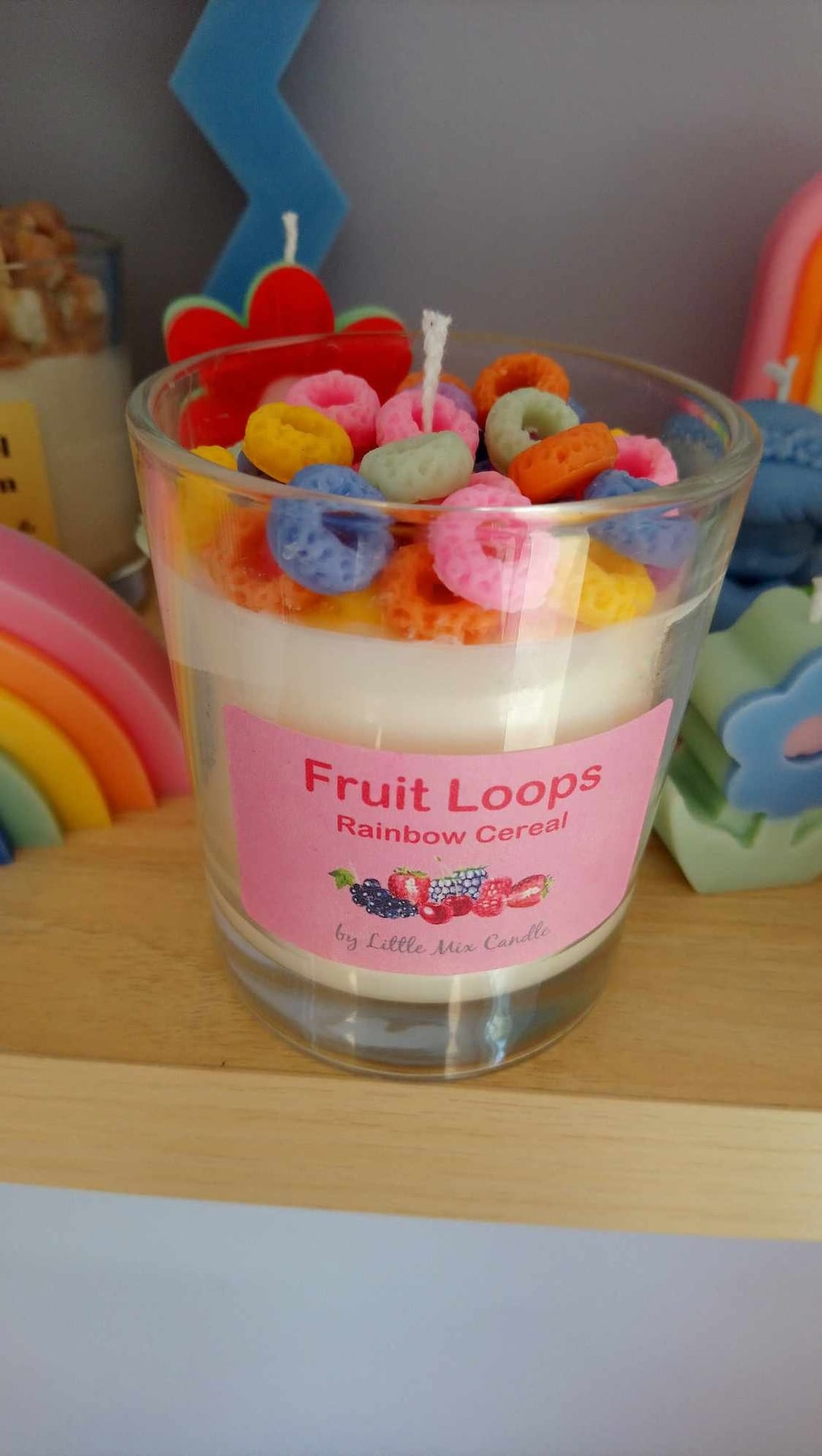 Fruit Loops Cereals Candle Etsy UK