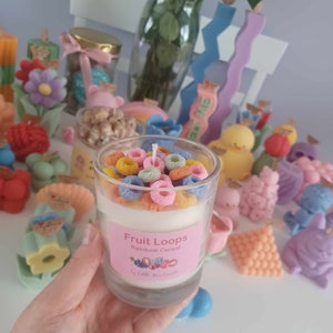 Fruit Loops Cereals Candle