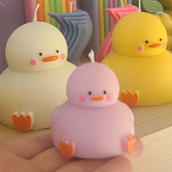 Cute Small Duck Candle, Handmade Soy Duck, Sweet Candle Duck for Child,Chubby duck, Duck gift, Unique Candle, Unique Gift, Duck Lover Gift,