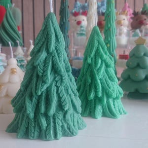 Hermosa vela para árbol de Navidad/Vela navideña/Decoración navideña para el hogar/Regalo navideño/Regalo navideño único/Decoración navideña/Vela para árbol