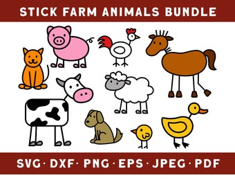 Download Farm Animal Coloring Outline Svg Dxf Cow Horse Sheep Llama Barn Animal Digital Stamp Outline For Kid Coloring Activity Svg Cut Files Clipart Art Collectibles Drawing Illustration Kromasol Com