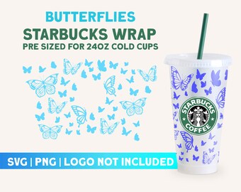 Free Free 248 Butterfly Cup Wrap Svg SVG PNG EPS DXF File