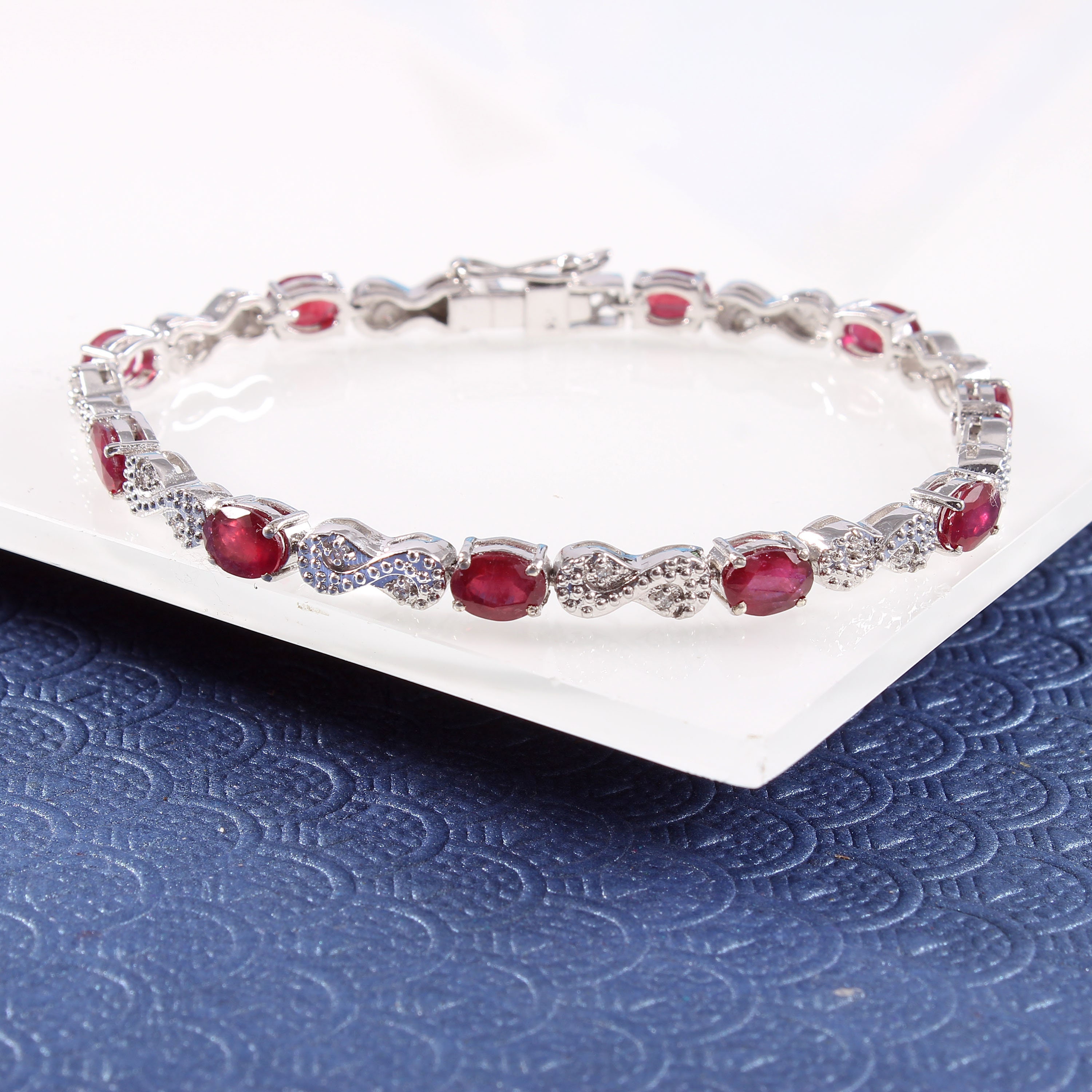 Natural Ruby Bracelet Brilliant Oval Cut Ruby Engagement | Etsy