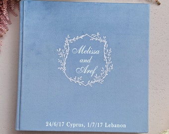 Wedding Slip-In Album, Something Blue Photo Album 5x7, Bachelorette Party, Bridal Shower Keepsake Book