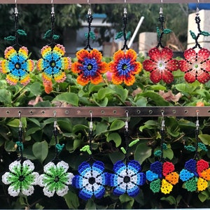 Huichol beaded Mexican Earrings